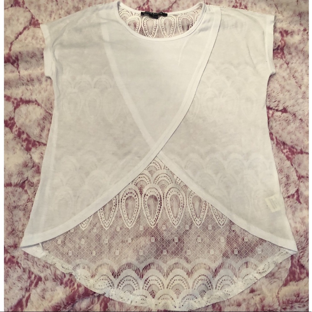 White Lace Top (NWOT)